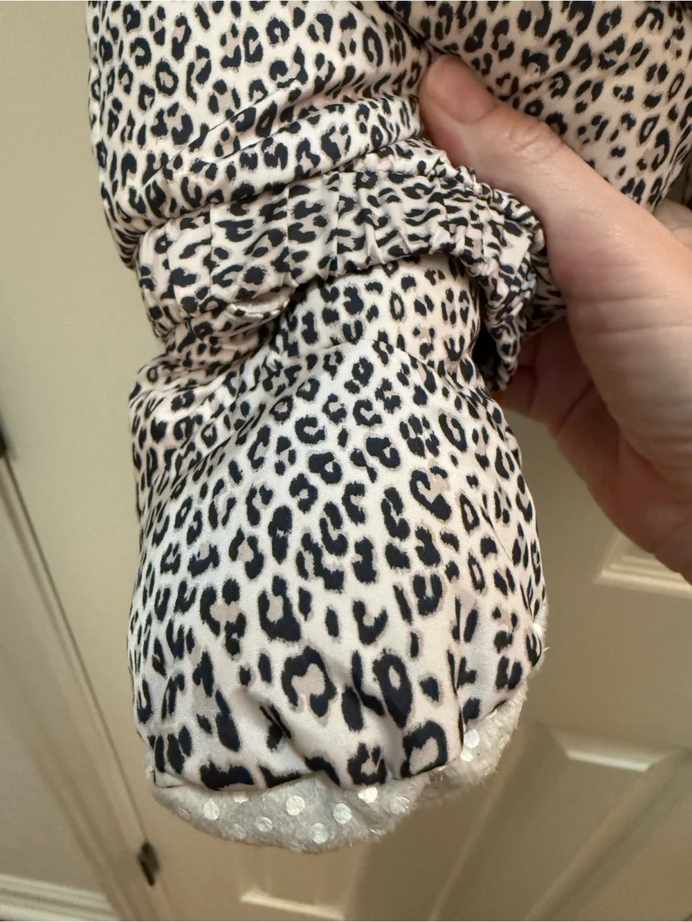 6-12 Months Baby GAP Leopard Print Puffer Snowsuit.